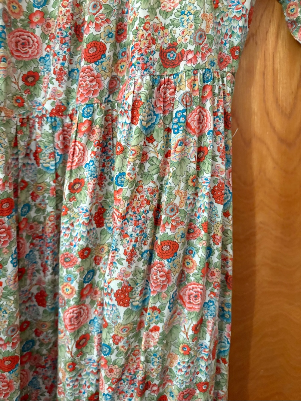 Roller Rabbit Floral Maxi Dress in Green and Coral XS - Picture 10 of 12